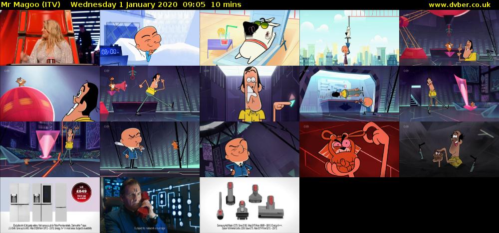Mr Magoo (ITV) Wednesday 1 January 2020 09:05 - 09:15