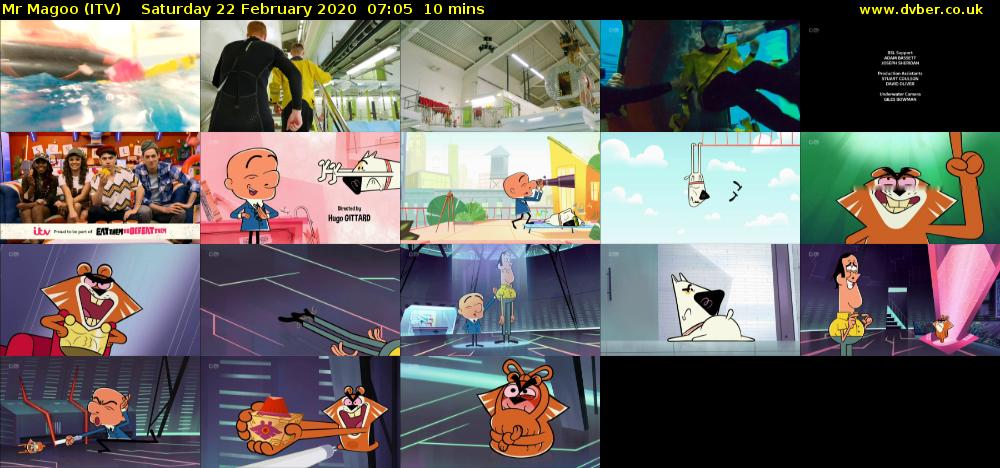 Mr Magoo (ITV) Saturday 22 February 2020 07:05 - 07:15