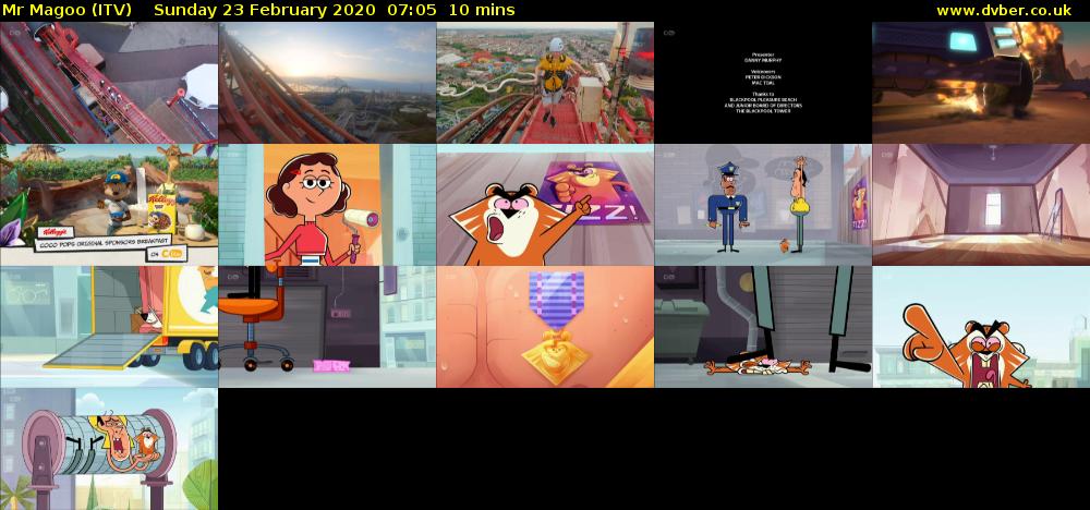 Mr Magoo (ITV) Sunday 23 February 2020 07:05 - 07:15