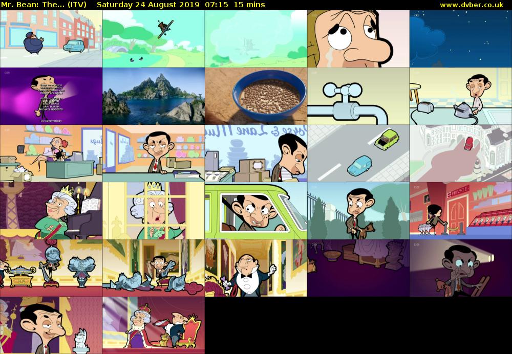 Mr. Bean: The... (ITV) Saturday 24 August 2019 07:15 - 07:30