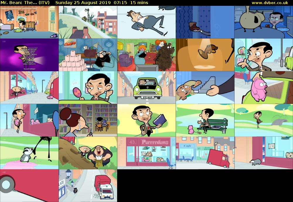 Mr. Bean: The... (ITV) Sunday 25 August 2019 07:15 - 07:30