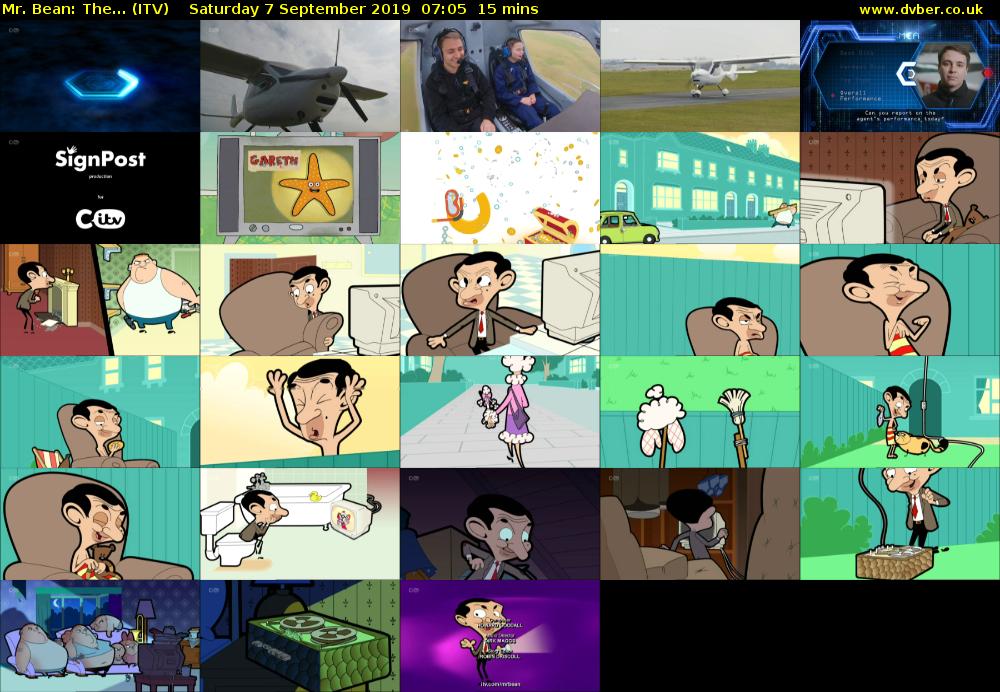 Mr. Bean: The... (ITV) Saturday 7 September 2019 07:05 - 07:20