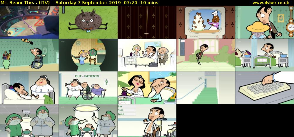 Mr. Bean: The... (ITV) Saturday 7 September 2019 07:20 - 07:30