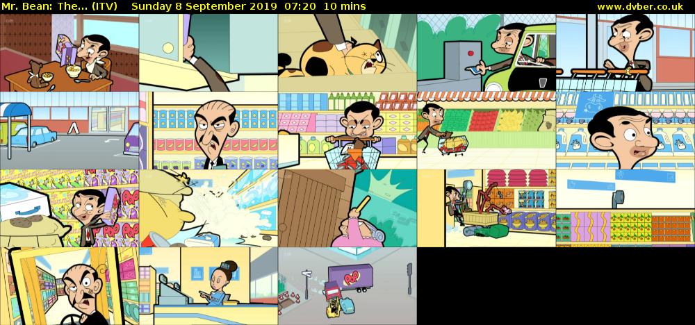 Mr. Bean: The... (ITV) Sunday 8 September 2019 07:20 - 07:30