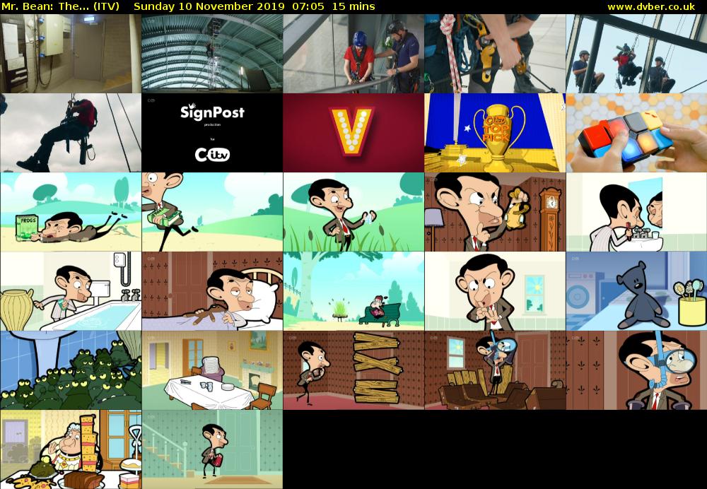 Mr. Bean: The... (ITV) Sunday 10 November 2019 07:05 - 07:20