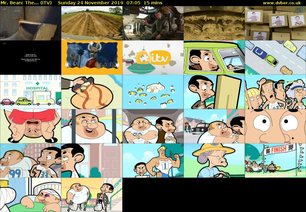 Mr. Bean: The... (ITV) Sunday 24 November 2019 07:05 - 07:20