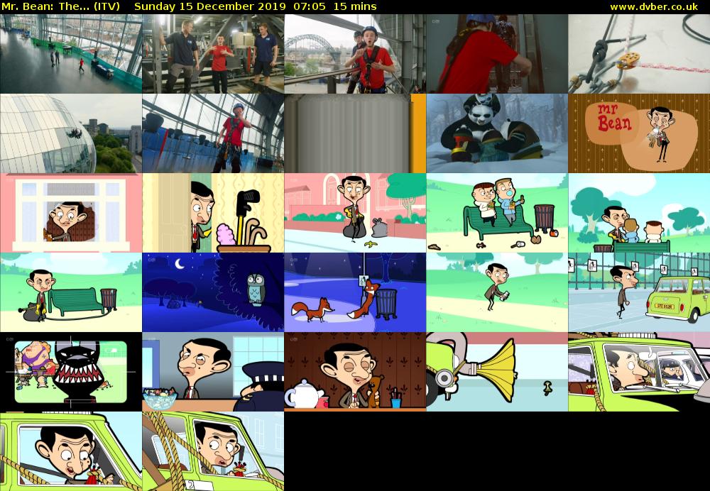 Mr. Bean: The... (ITV) Sunday 15 December 2019 07:05 - 07:20