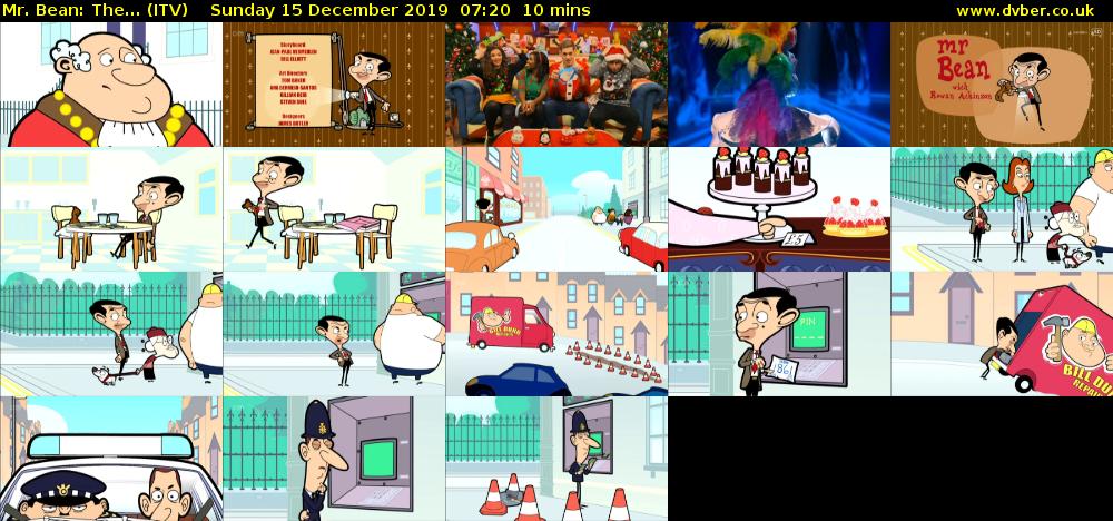 Mr. Bean: The... (ITV) Sunday 15 December 2019 07:20 - 07:30