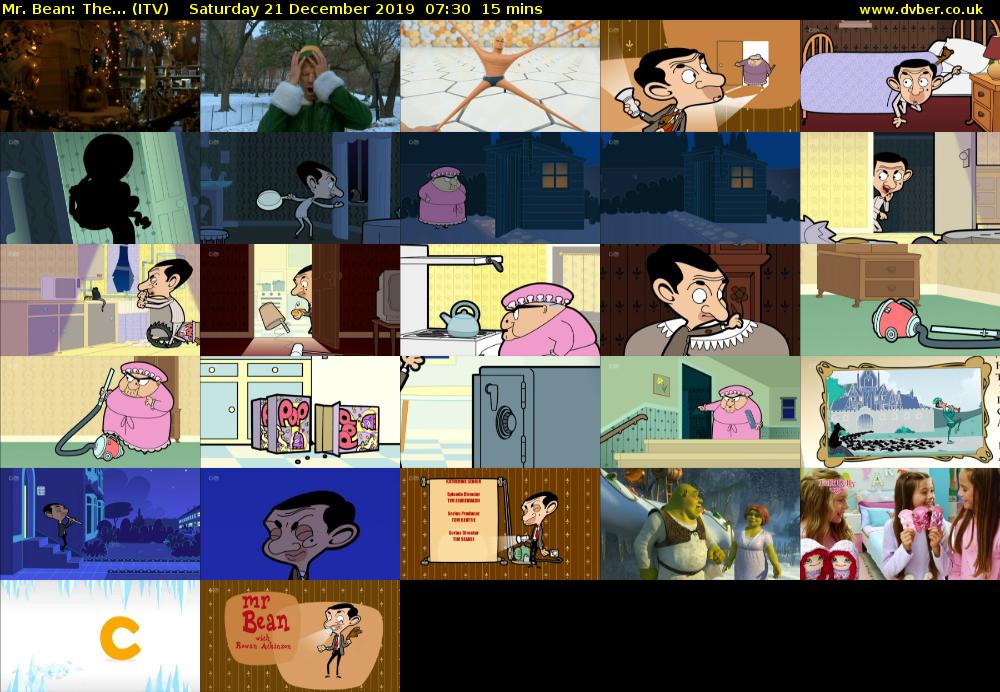 Mr. Bean: The... (ITV) Saturday 21 December 2019 07:30 - 07:45