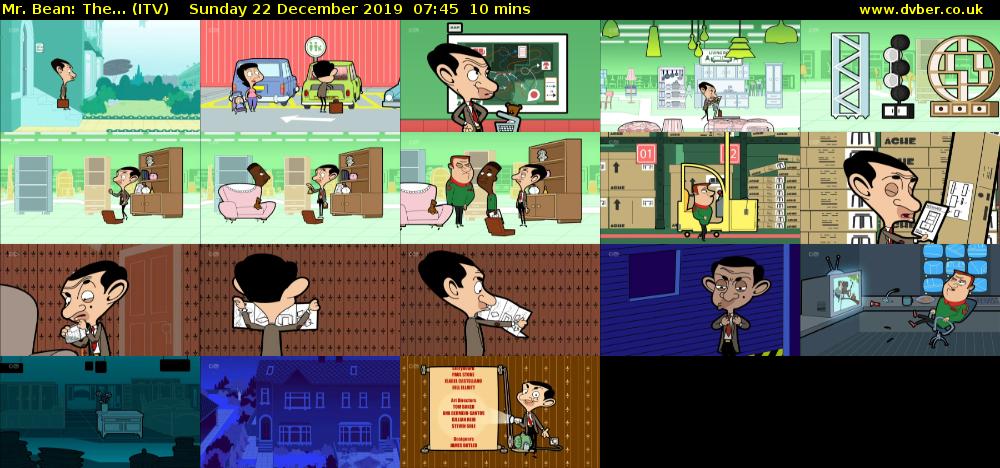 Mr. Bean: The... (ITV) Sunday 22 December 2019 07:45 - 07:55