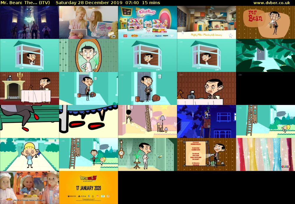 Mr. Bean: The... (ITV) Saturday 28 December 2019 07:40 - 07:55