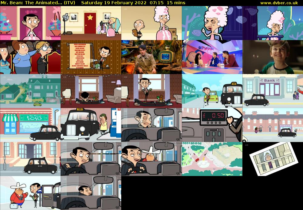 Mr. Bean: The Animated... (ITV) Saturday 19 February 2022 07:15 - 07:30
