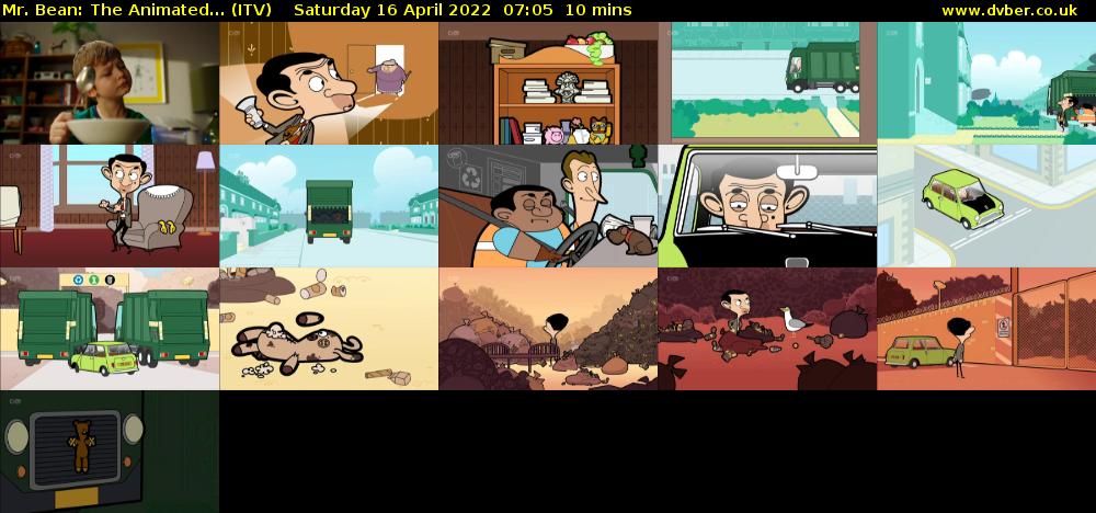 Mr. Bean: The Animated... (ITV) Saturday 16 April 2022 07:05 - 07:15