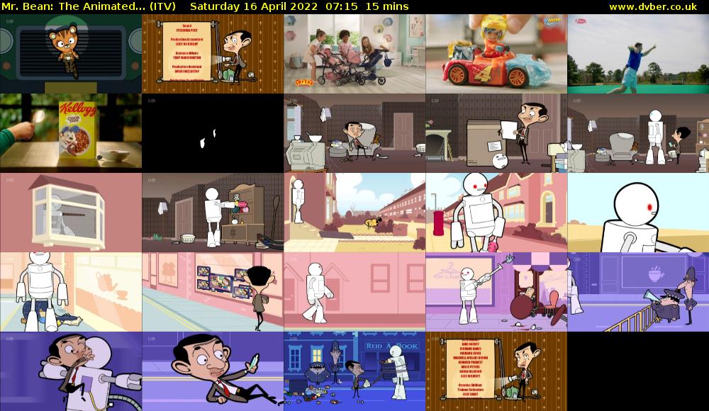 Mr. Bean: The Animated... (ITV) Saturday 16 April 2022 07:15 - 07:30