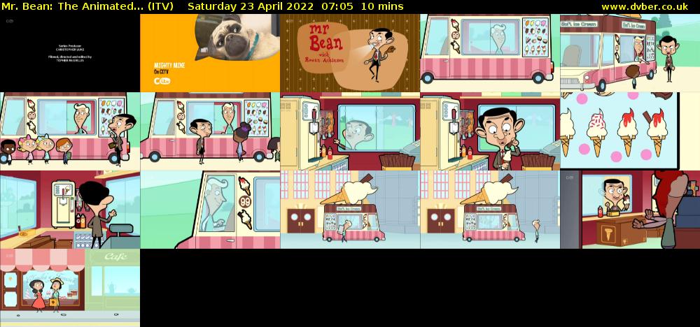 Mr. Bean: The Animated... (ITV) Saturday 23 April 2022 07:05 - 07:15