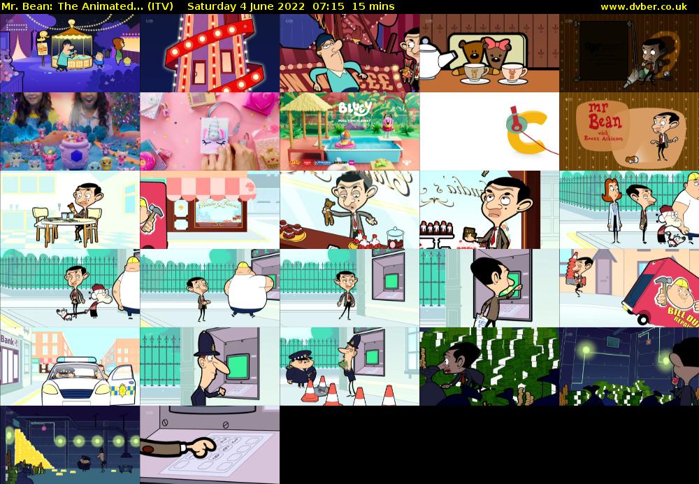 Mr. Bean: The Animated... (ITV) Saturday 4 June 2022 07:15 - 07:30