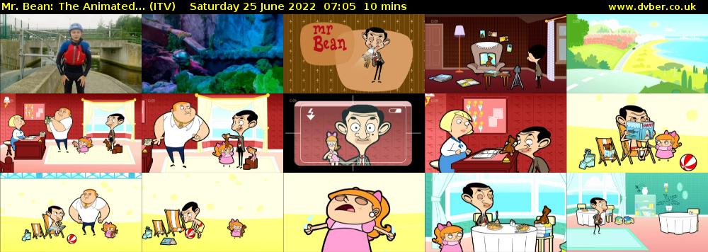 Mr. Bean: The Animated... (ITV) Saturday 25 June 2022 07:05 - 07:15