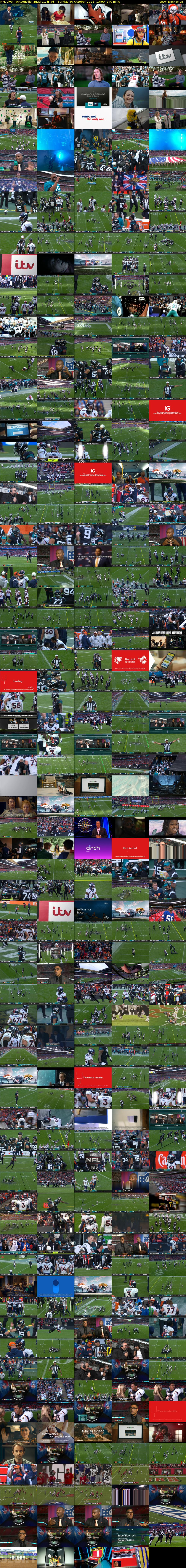 NFL Live: Jacksonville Jaguars... (ITV) Sunday 30 October 2022 13:00 - 17:00