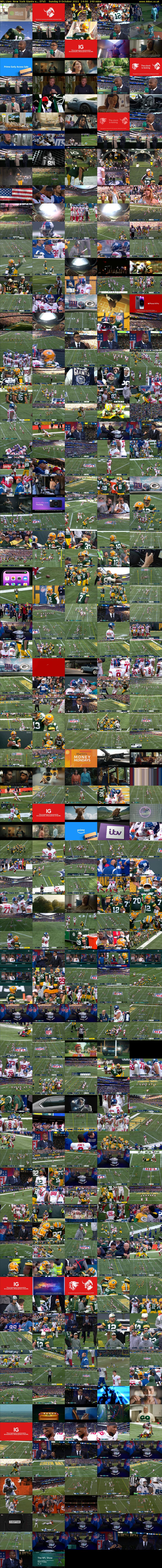 NFL Live: New York Giants v... (ITV) Sunday 9 October 2022 14:00 - 18:00