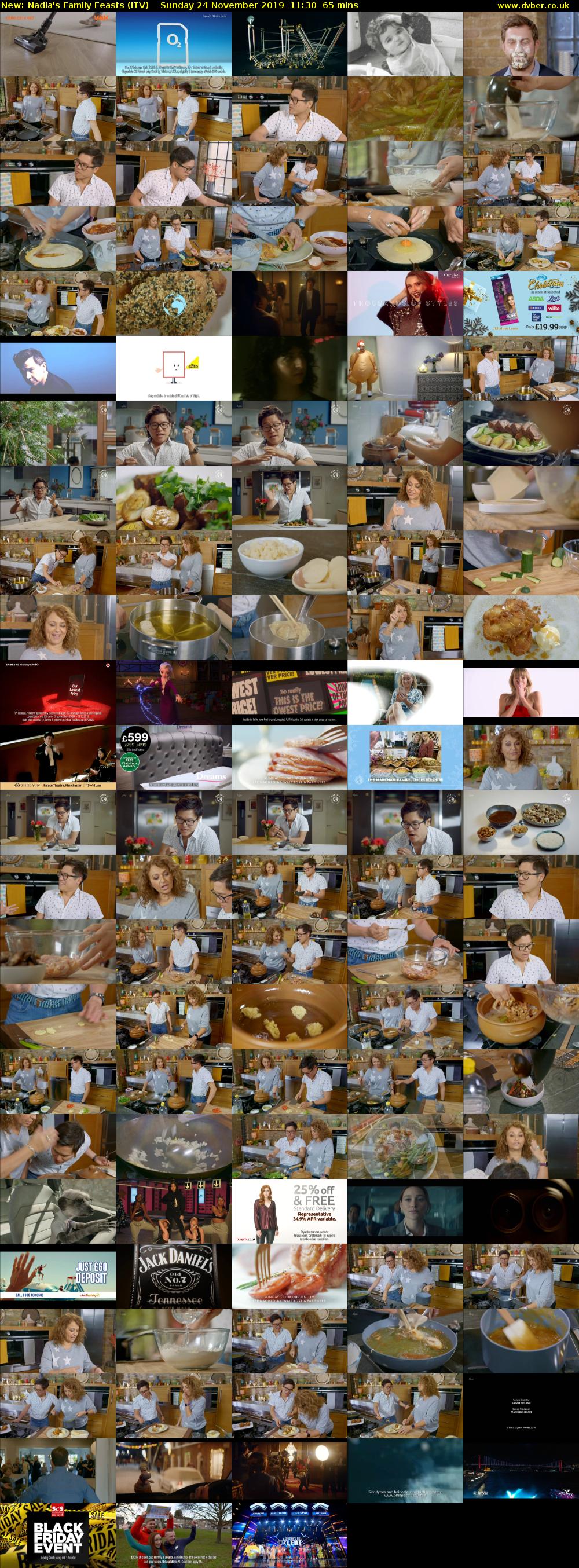 Nadia's Family Feasts (ITV) Sunday 24 November 2019 11:30 - 12:35