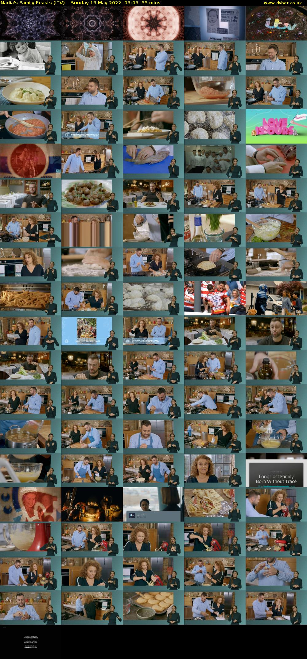 Nadia's Family Feasts (ITV) Sunday 15 May 2022 05:05 - 06:00