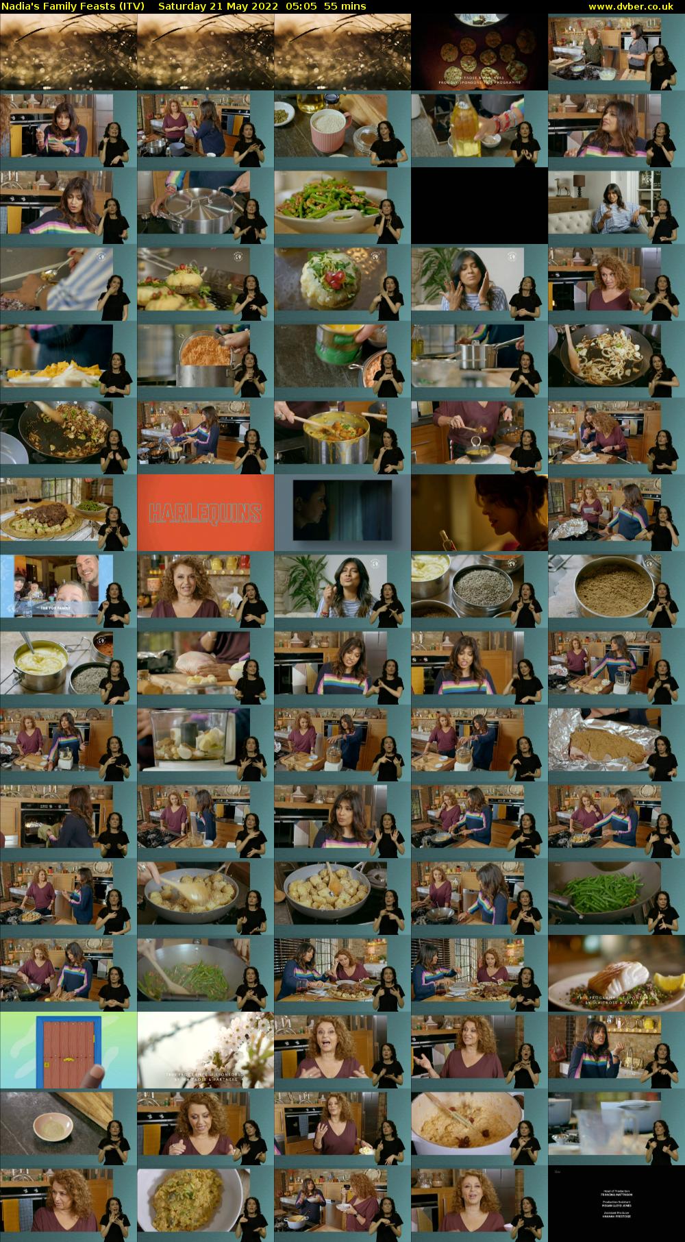 Nadia's Family Feasts (ITV) Saturday 21 May 2022 05:05 - 06:00