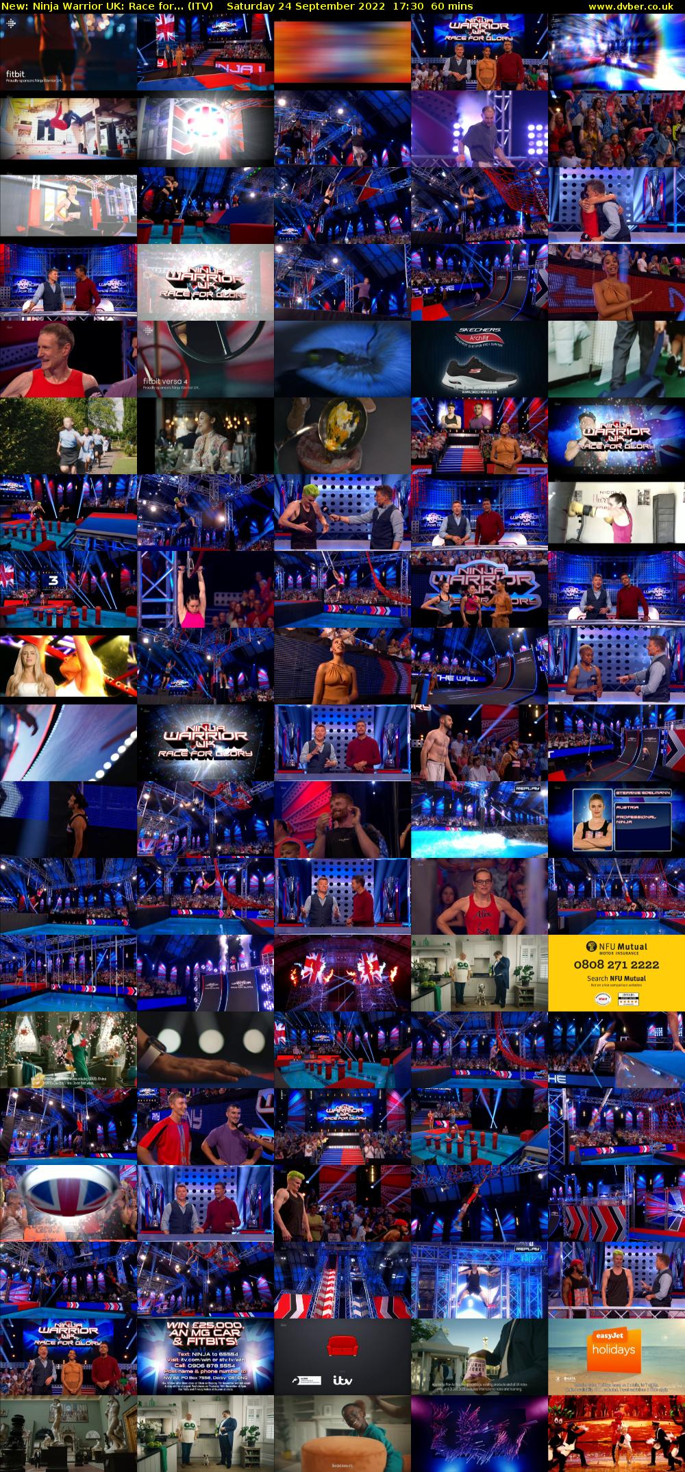 Ninja Warrior UK: Race for... (ITV) Saturday 24 September 2022 17:30 - 18:30