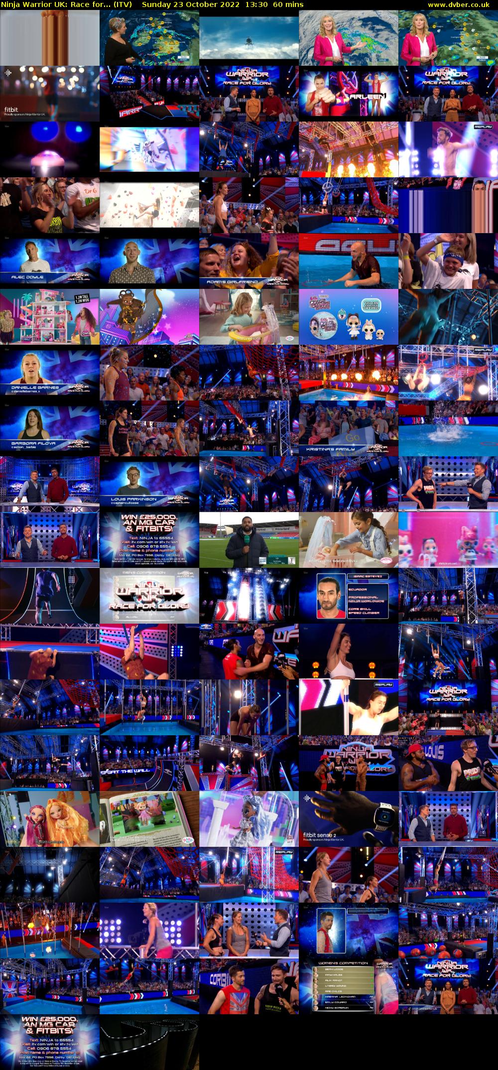 Ninja Warrior UK: Race for... (ITV) Sunday 23 October 2022 13:30 - 14:30
