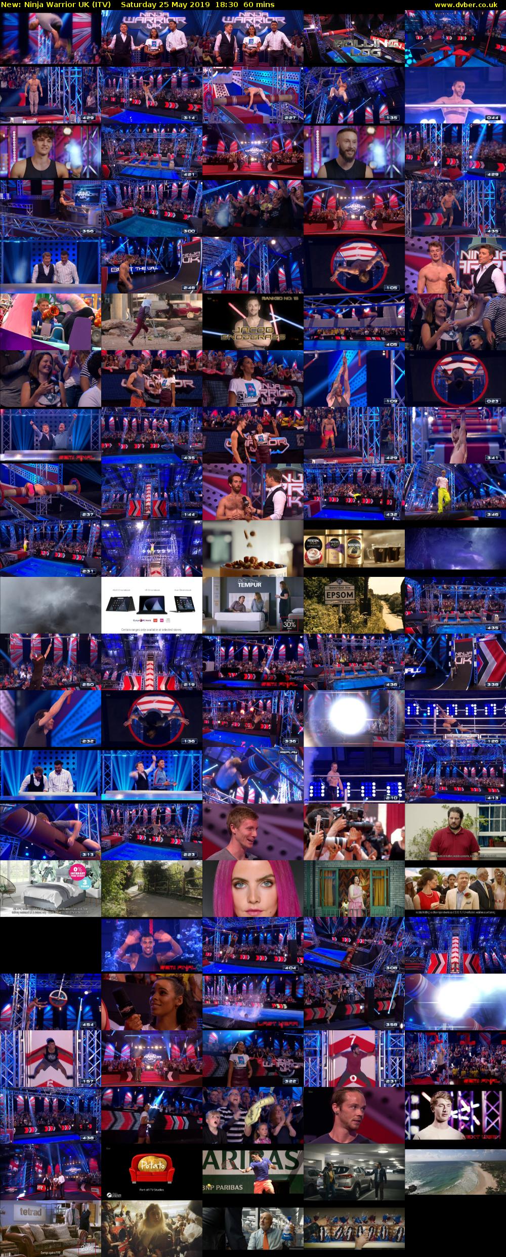 Ninja Warrior UK (ITV) Saturday 25 May 2019 18:30 - 19:30