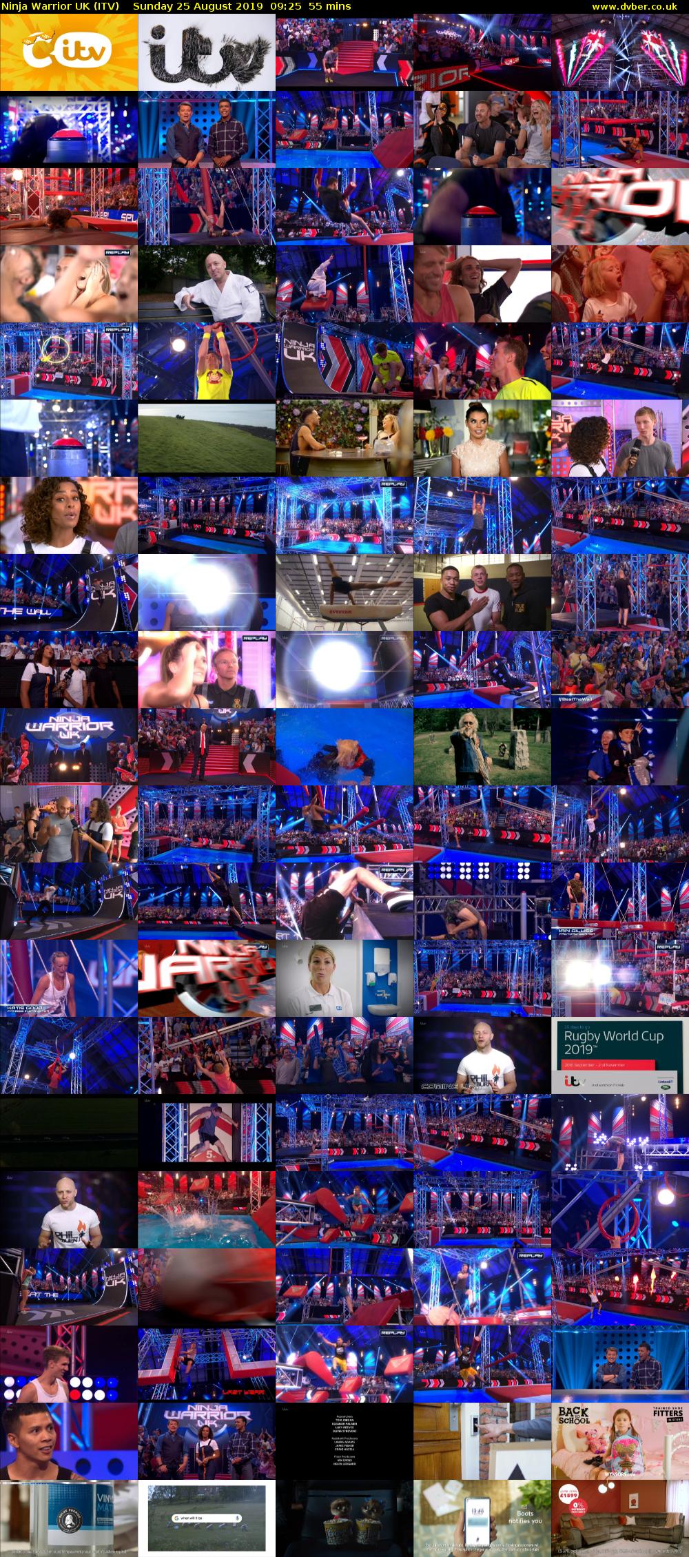 Ninja Warrior UK (ITV) Sunday 25 August 2019 09:25 - 10:20