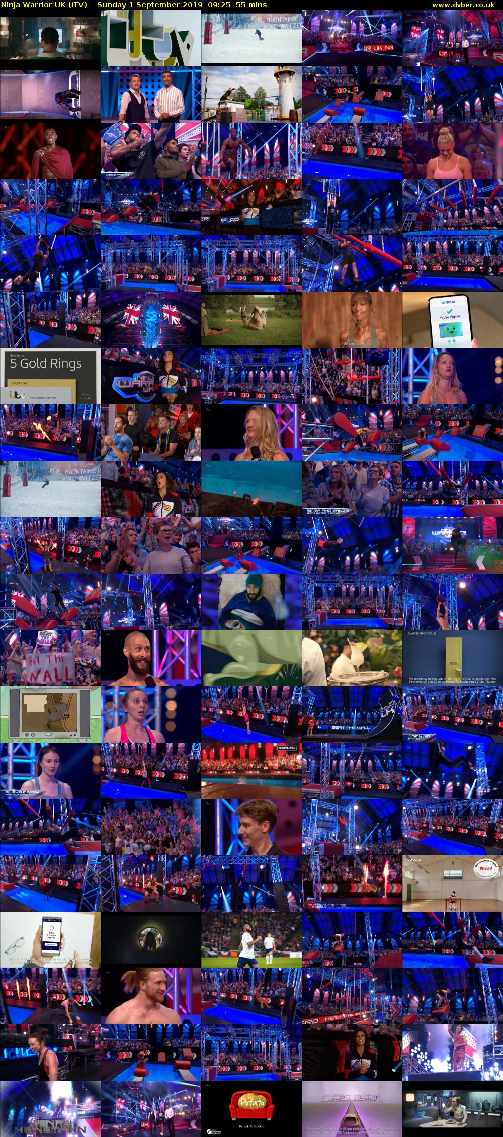 Ninja Warrior UK (ITV) Sunday 1 September 2019 09:25 - 10:20