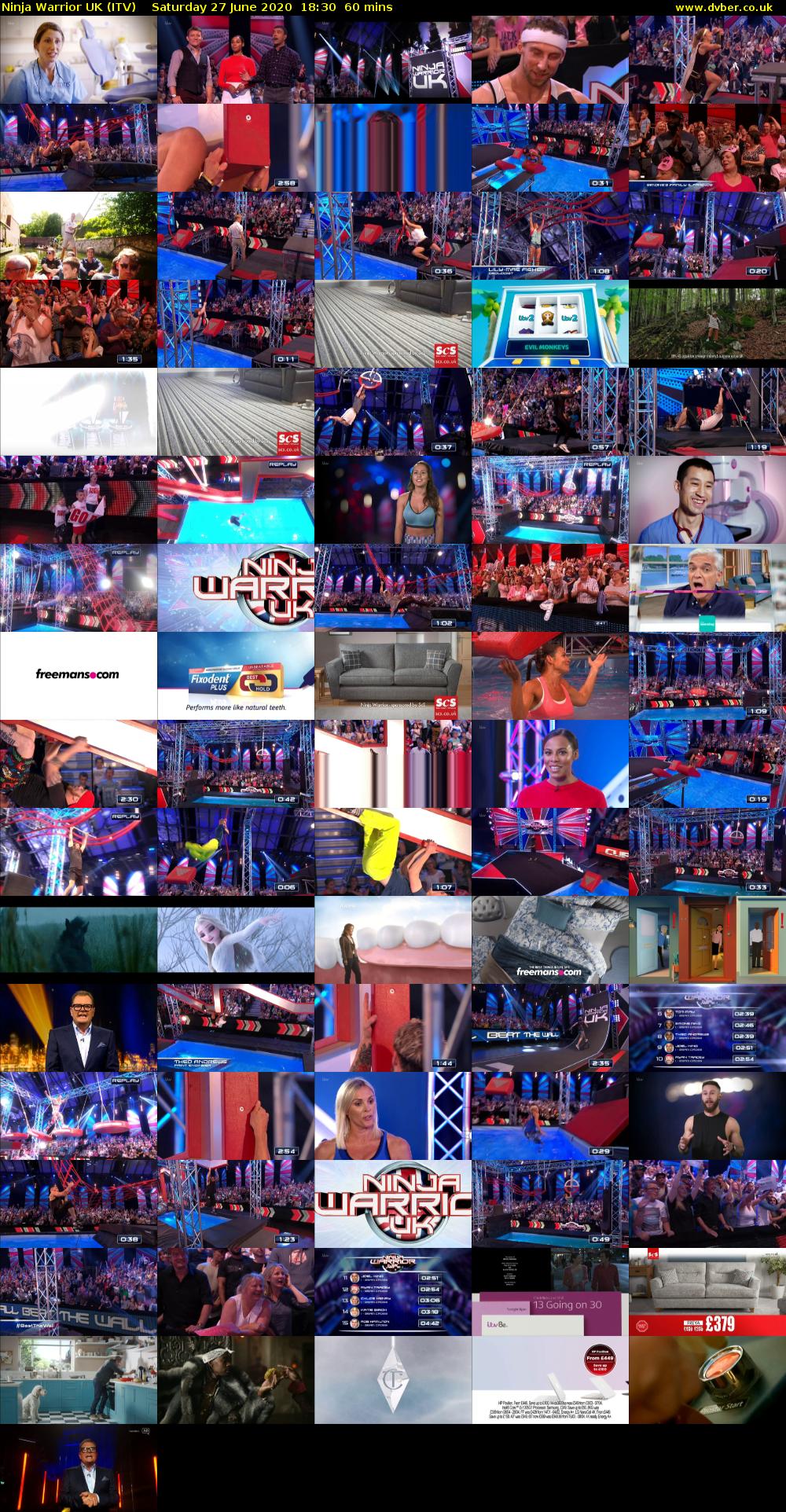 Ninja Warrior UK (ITV) Saturday 27 June 2020 18:30 - 19:30