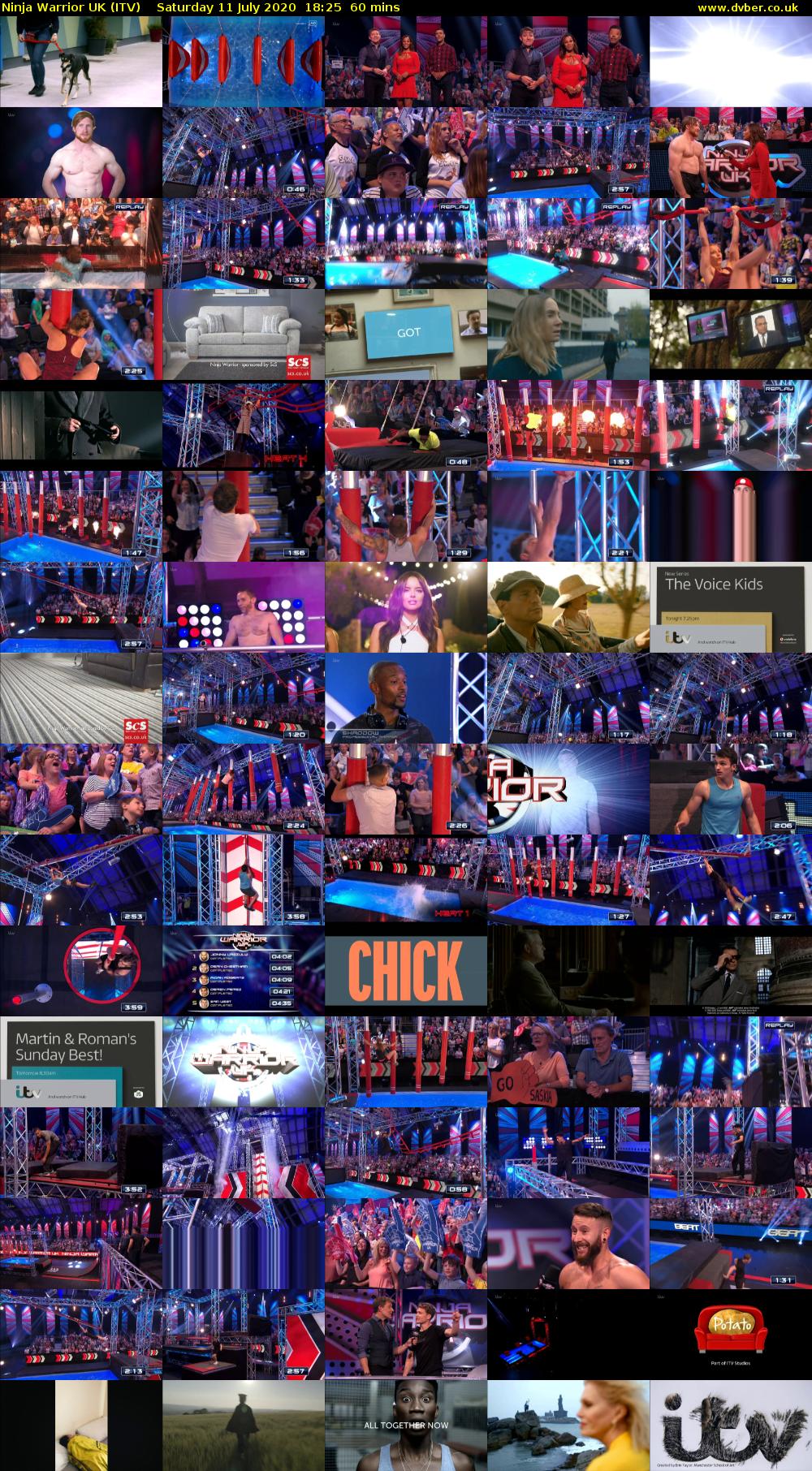 Ninja Warrior UK (ITV) Saturday 11 July 2020 18:25 - 19:25