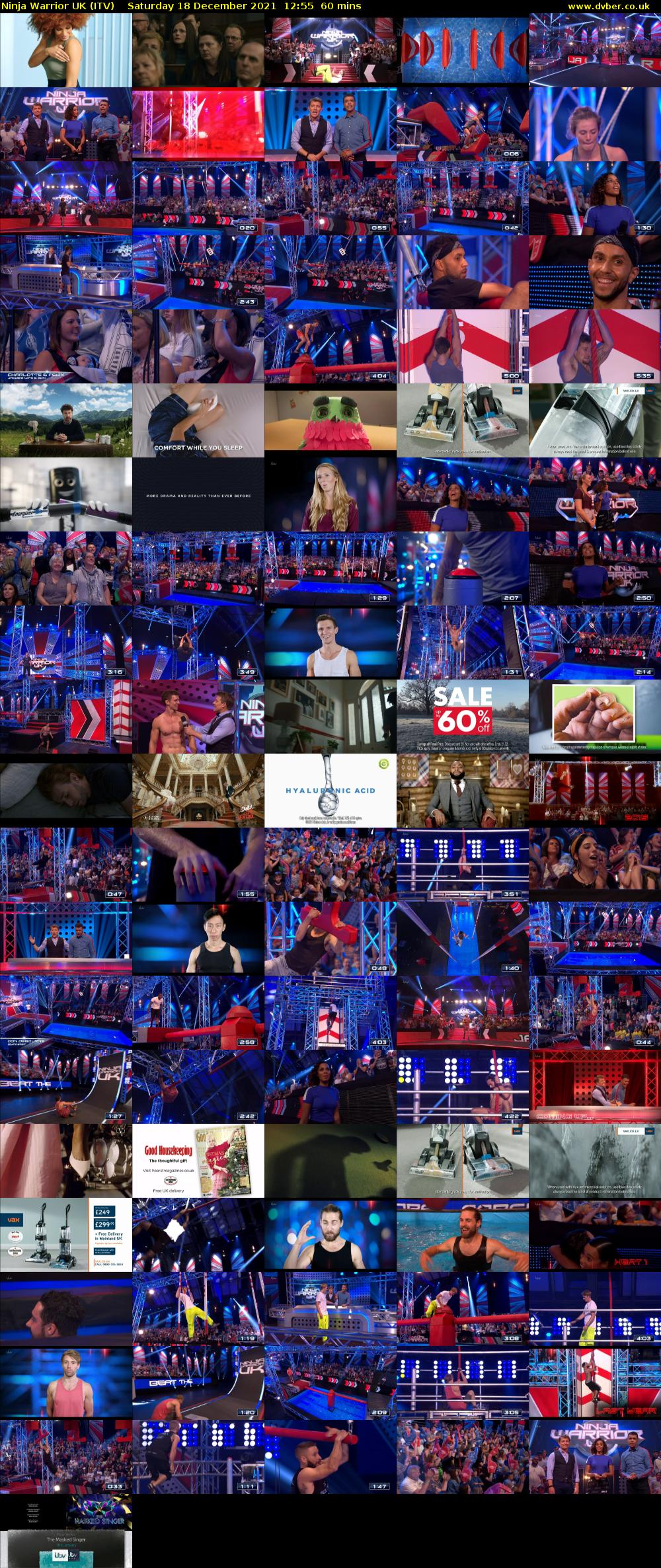 Ninja Warrior UK (ITV) Saturday 18 December 2021 12:55 - 13:55