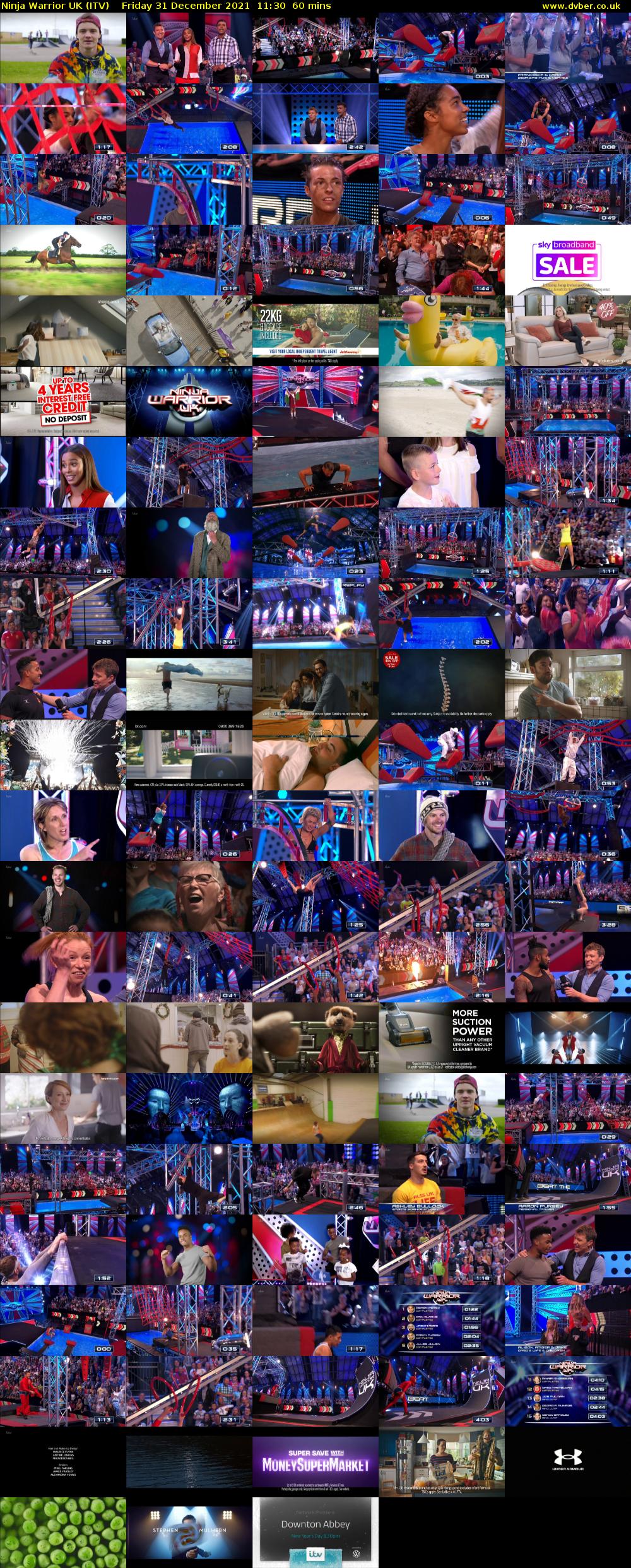 Ninja Warrior UK (ITV) Friday 31 December 2021 11:30 - 12:30