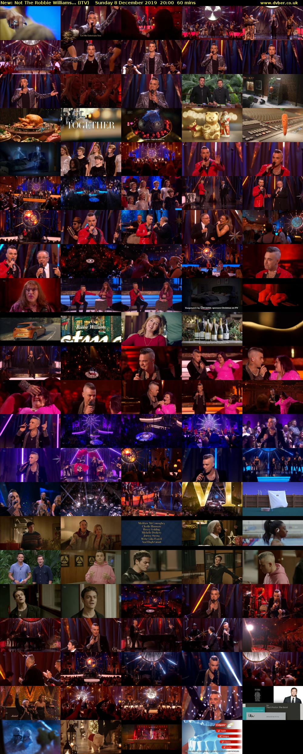 Not The Robbie Williams... (ITV) Sunday 8 December 2019 20:00 - 21:00