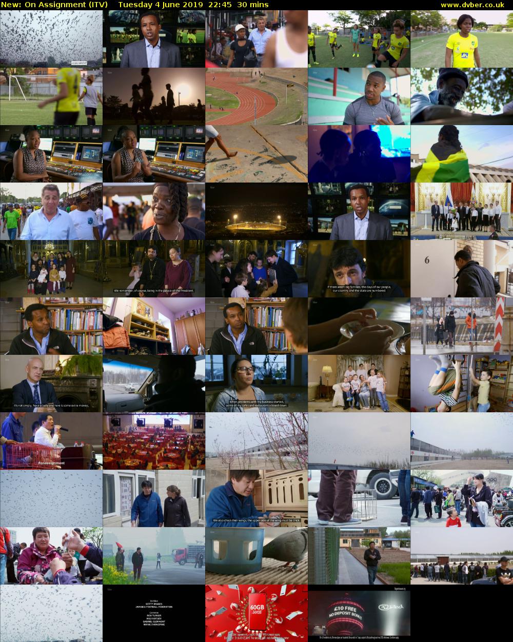 On Assignment (ITV) Tuesday 4 June 2019 22:45 - 23:15