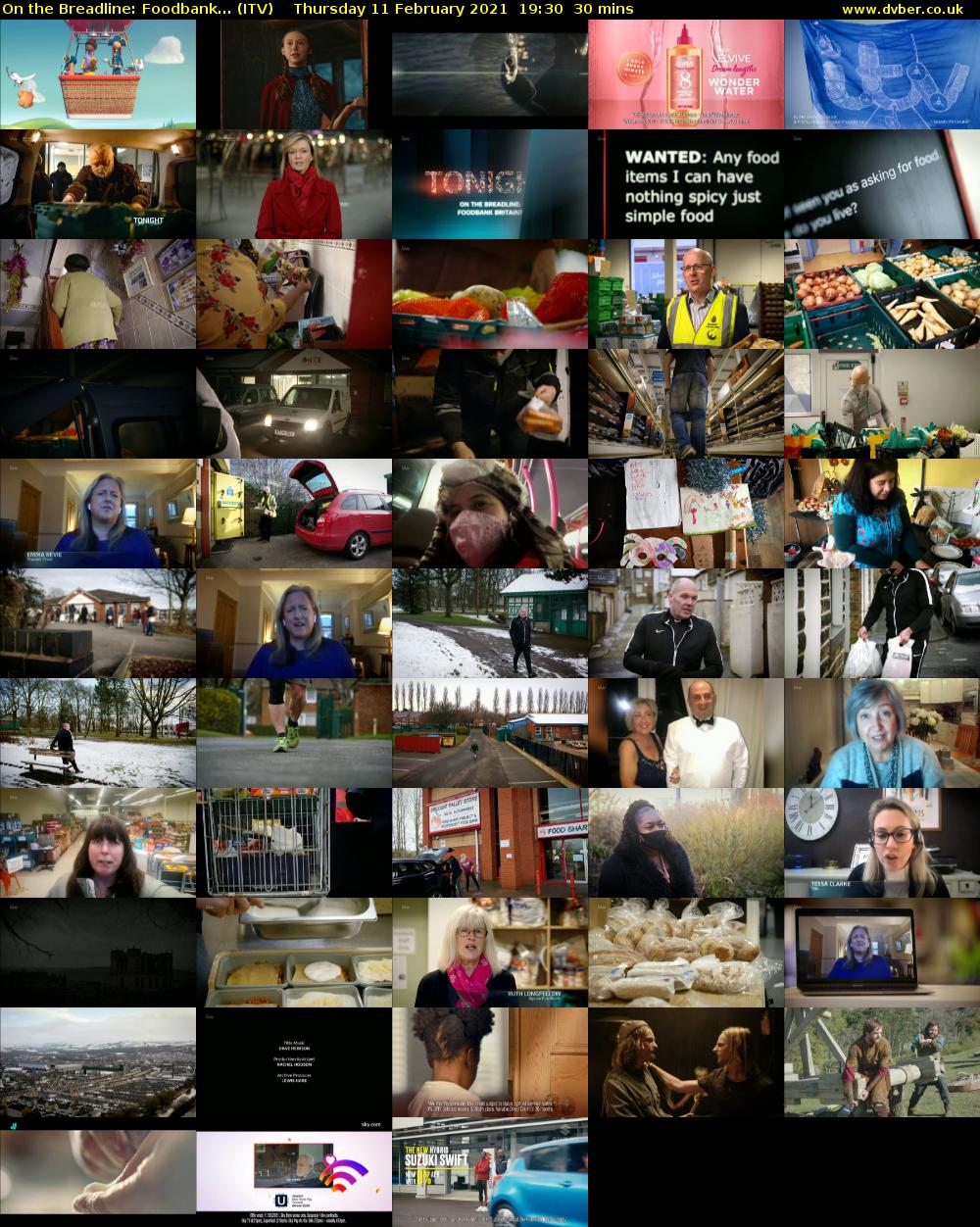 On the Breadline: Foodbank... (ITV) Thursday 11 February 2021 19:30 - 20:00