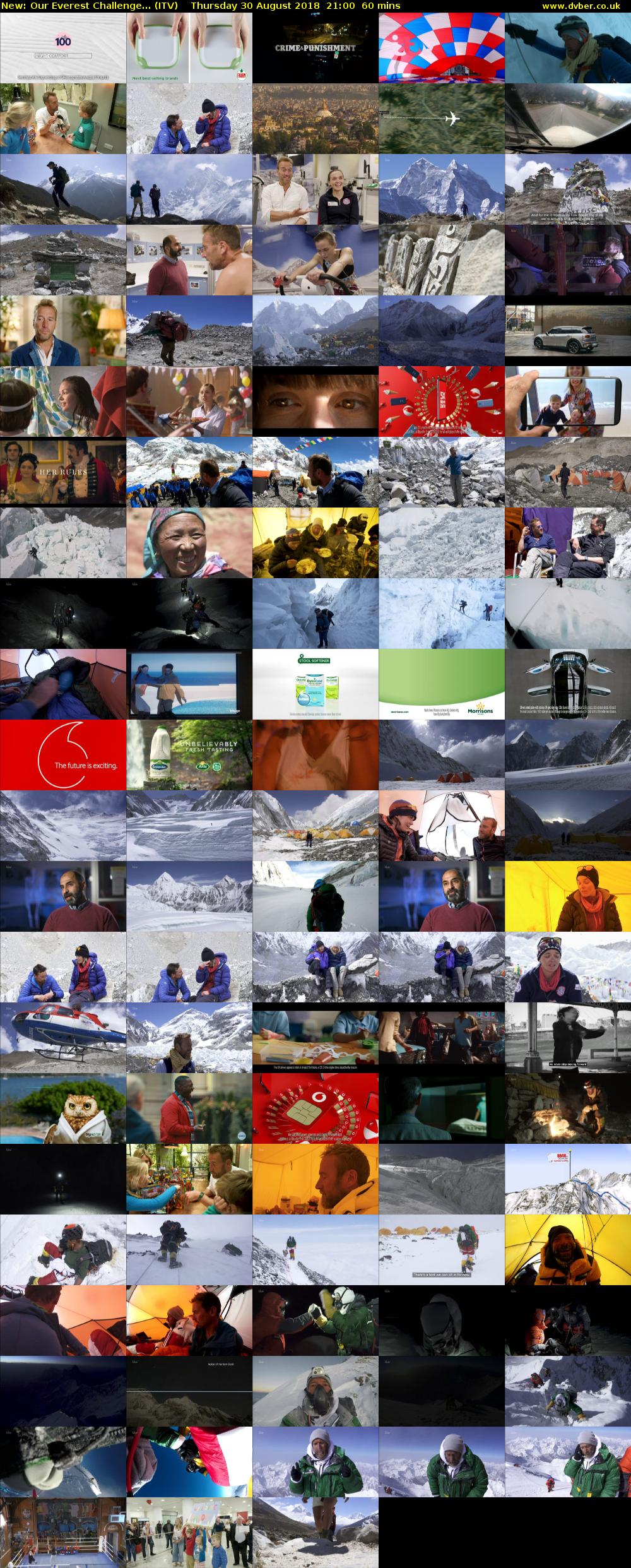 Our Everest Challenge... (ITV) Thursday 30 August 2018 21:00 - 22:00