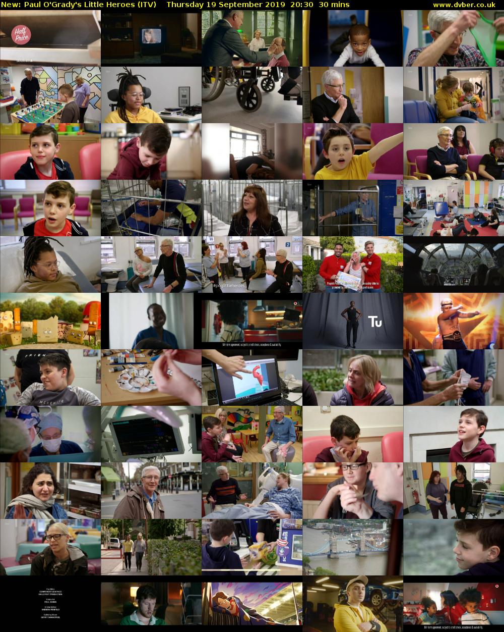 Paul O'Grady's Little Heroes (ITV) Thursday 19 September 2019 20:30 - 21:00