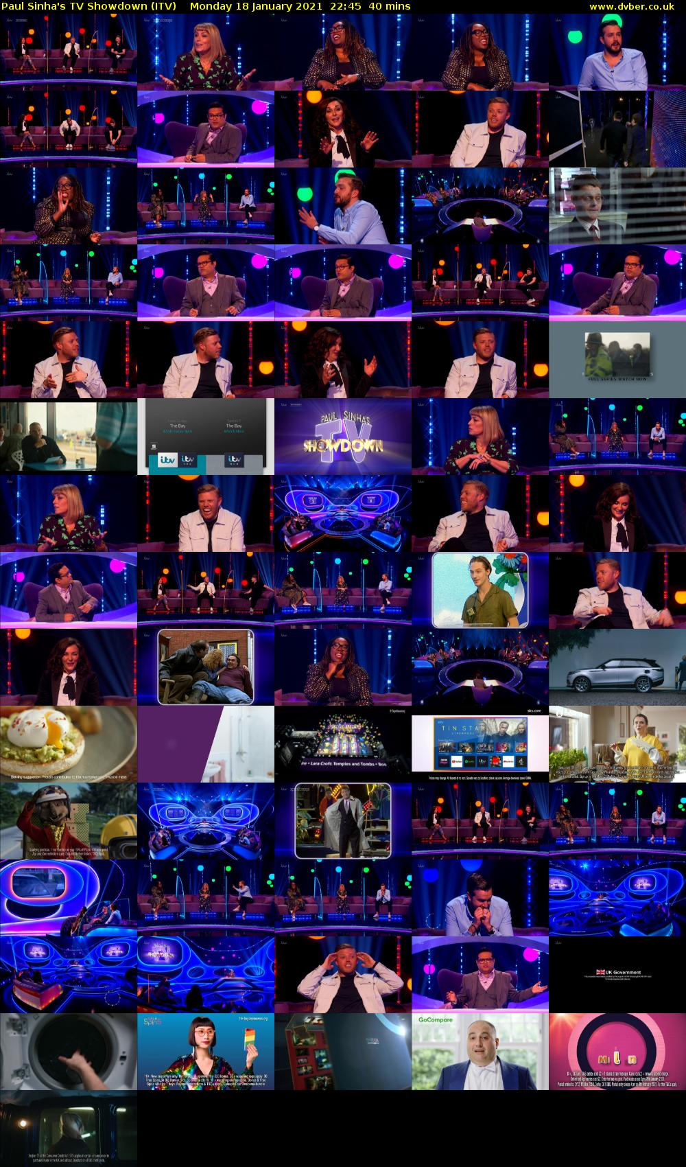 Paul Sinha's TV Showdown (ITV) Monday 18 January 2021 22:45 - 23:25