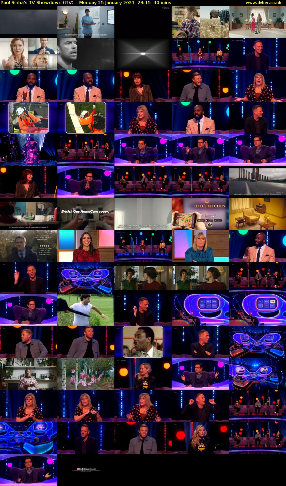 Paul Sinha's TV Showdown (ITV) Monday 25 January 2021 23:15 - 23:55