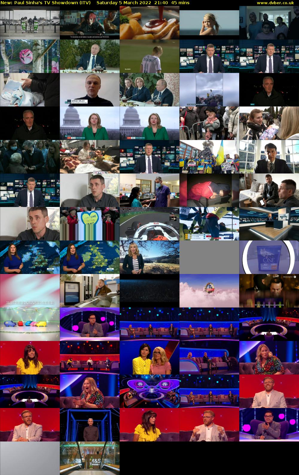 Paul Sinha's TV Showdown (ITV) Saturday 5 March 2022 21:40 - 22:25