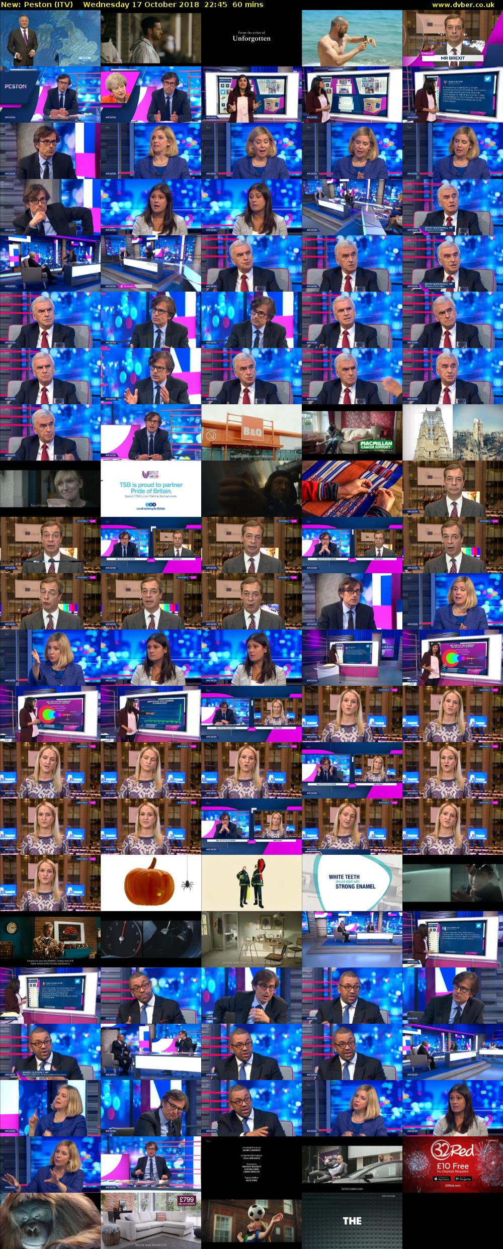 Peston (ITV) Wednesday 17 October 2018 22:45 - 23:45