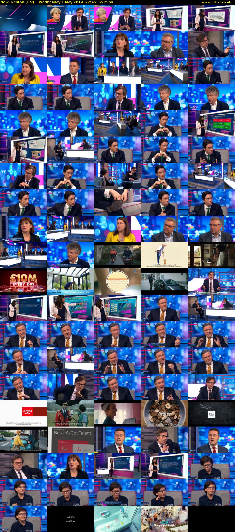 Peston (ITV) Wednesday 1 May 2019 22:45 - 23:40