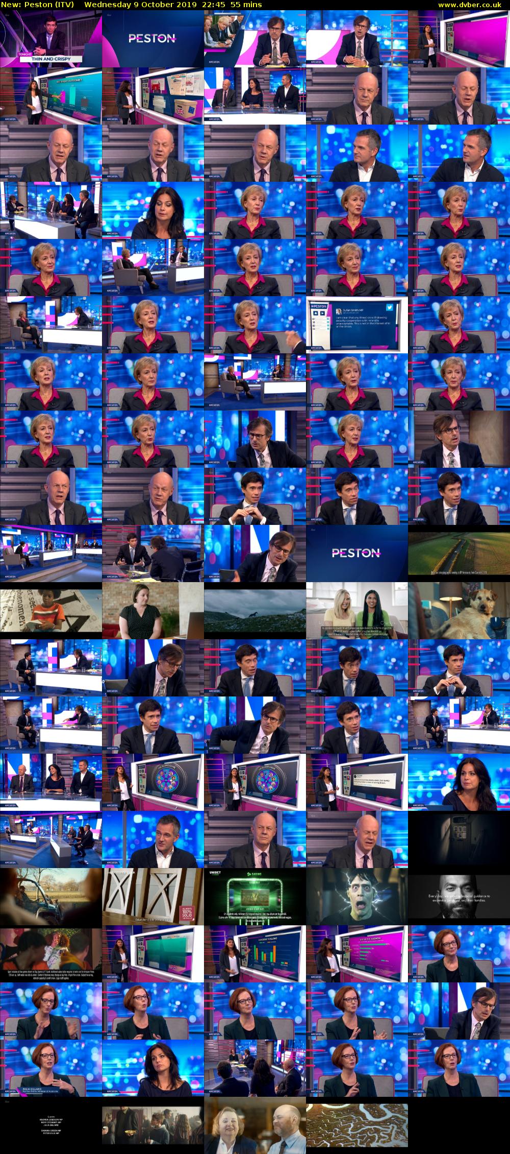 Peston (ITV) Wednesday 9 October 2019 22:45 - 23:40