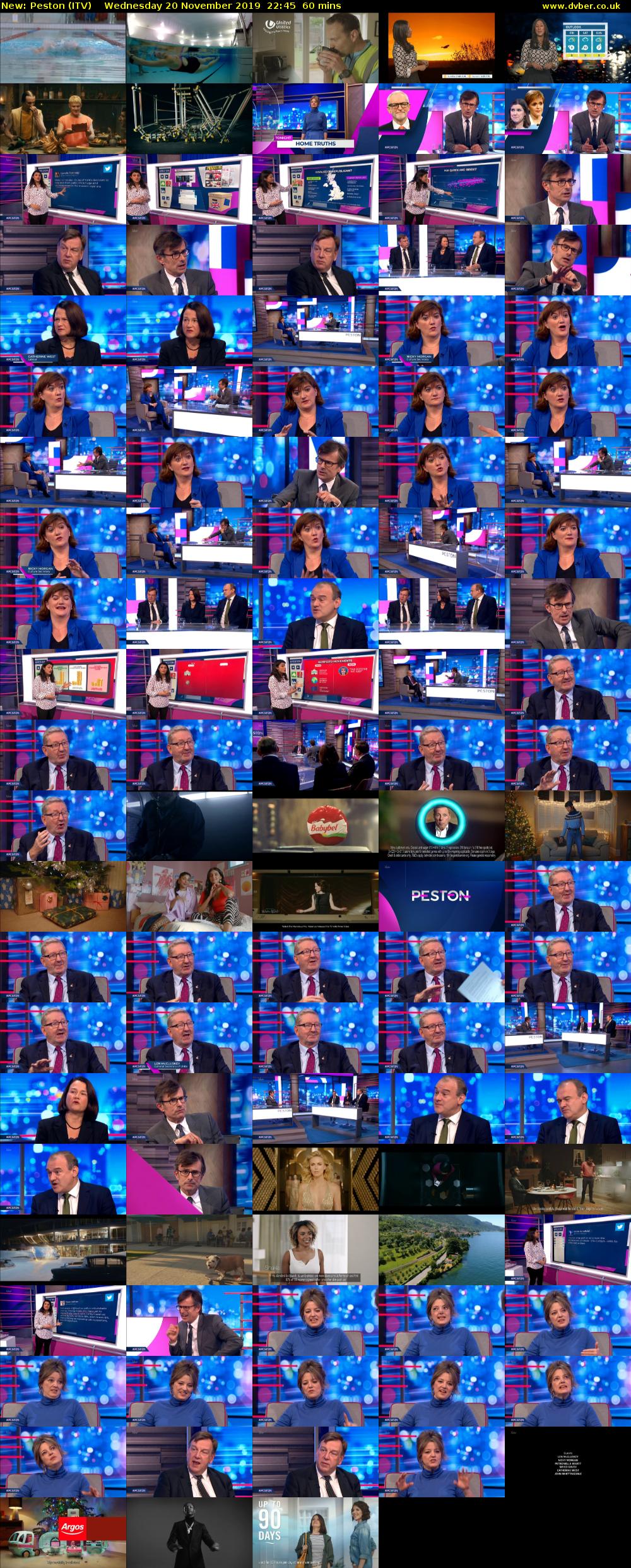 Peston (ITV) Wednesday 20 November 2019 22:45 - 23:45