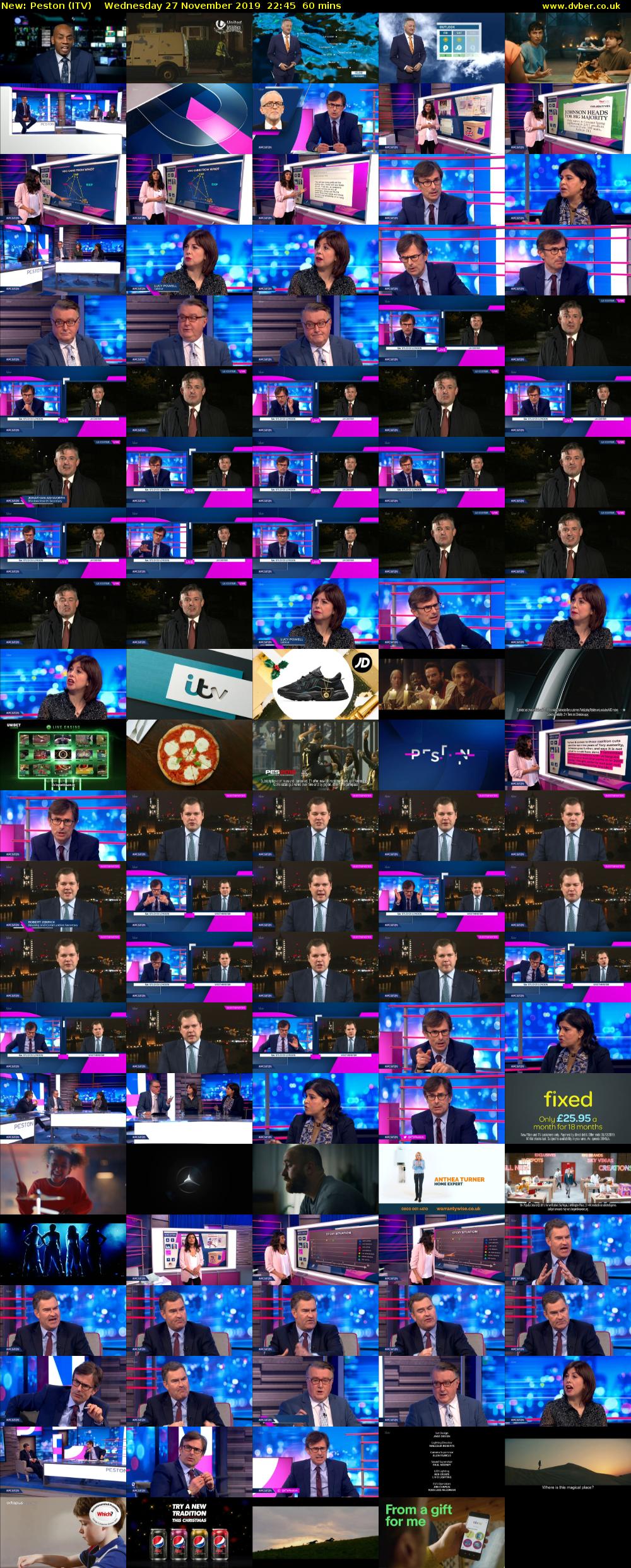Peston (ITV) Wednesday 27 November 2019 22:45 - 23:45