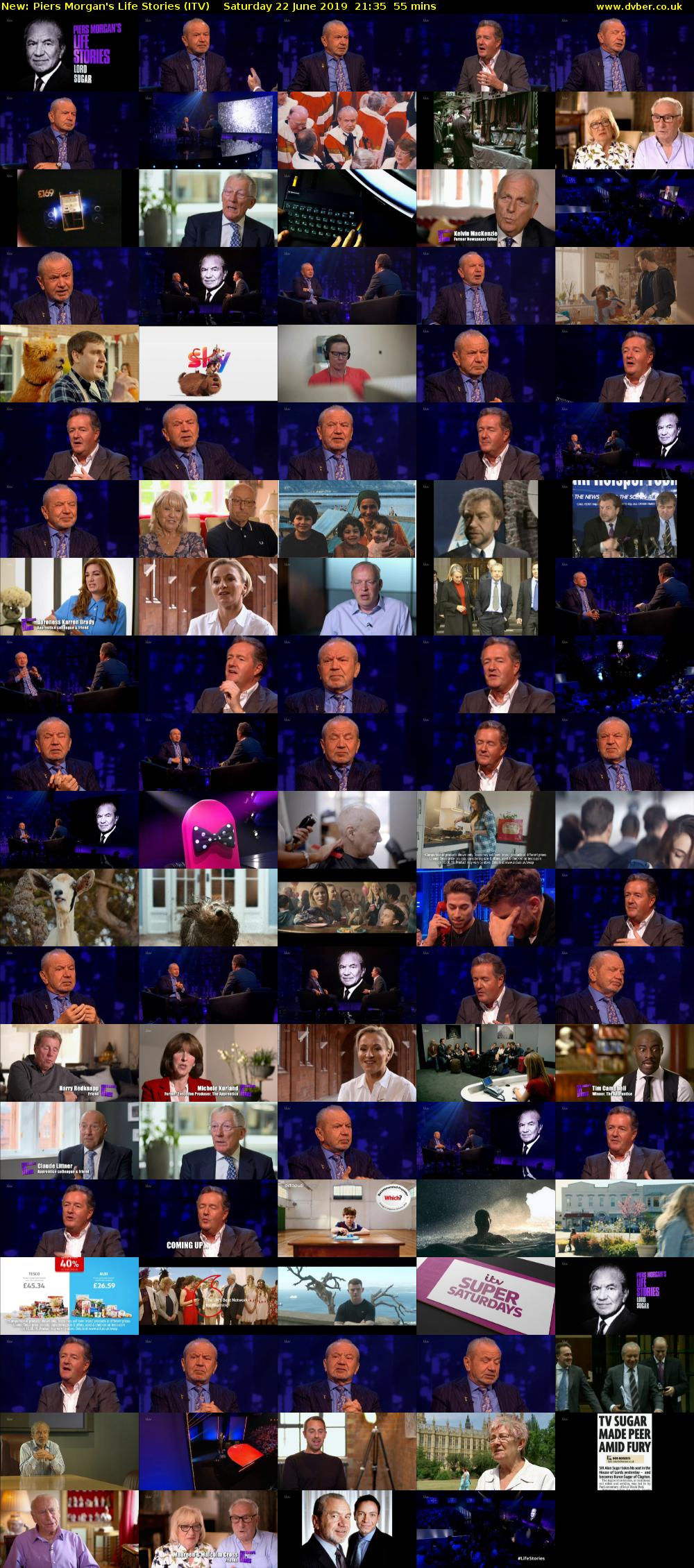 Piers Morgan's Life Stories (ITV) Saturday 22 June 2019 21:35 - 22:30