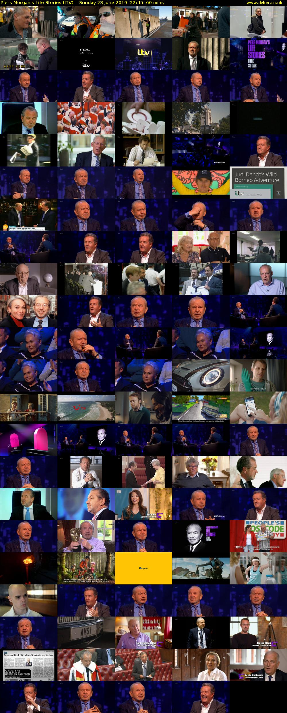 Piers Morgan's Life Stories (ITV) Sunday 23 June 2019 22:45 - 23:45